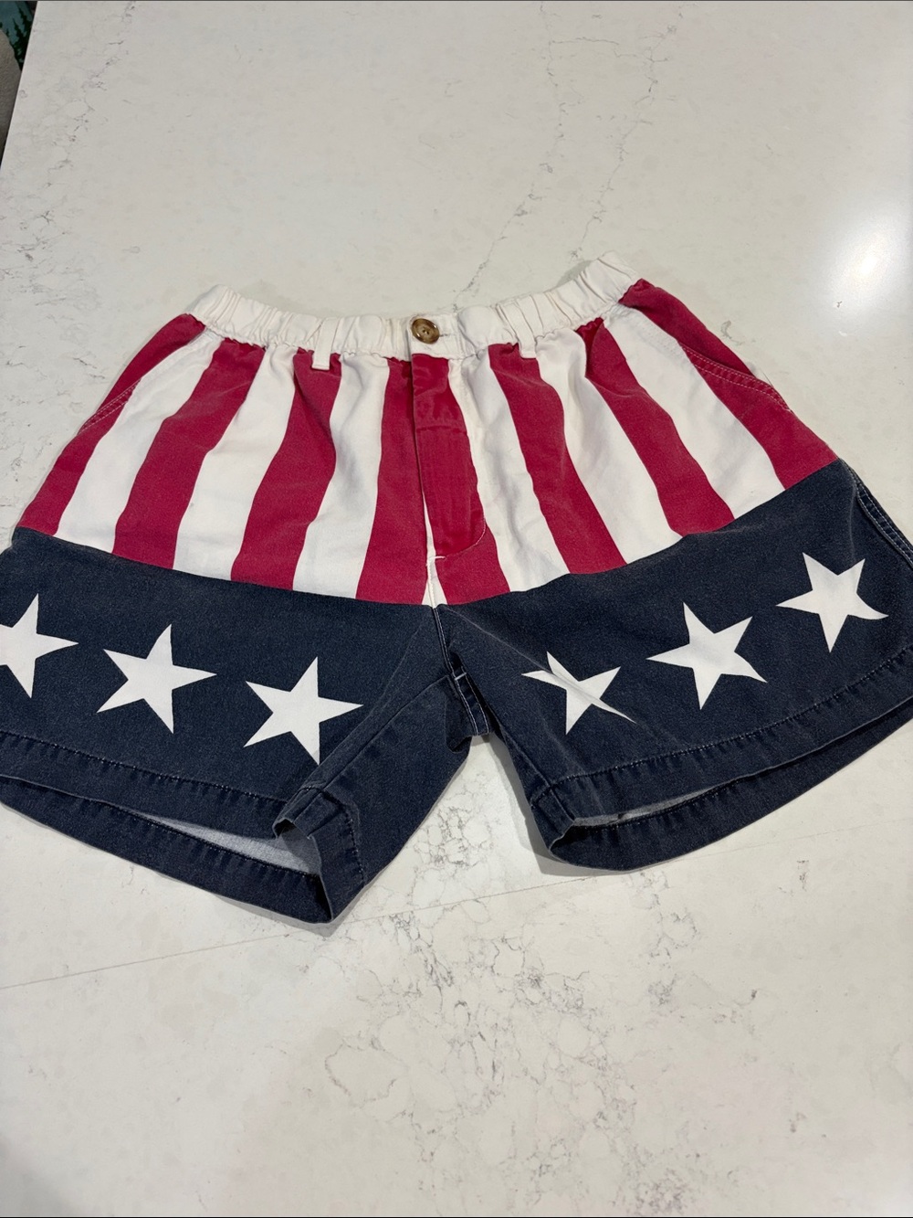 Chubbies American Flag Print Shorts Men’s Size Med
